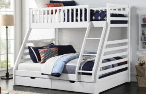 Image of Sweet Dreams Space Bunk Bed in white