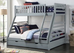 Image of Sweet Dreams Space Bunk Bed in grey