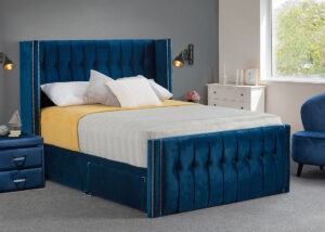 image of Sweet dreams Divan Bed Grandeur Belle in Opulence Blue