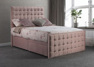 image of Sweet dreams Opulence Chic divan bed frame in Opulence Powder