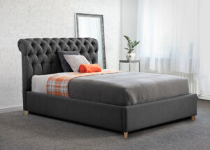 image of Sweet Dreams Porto Standard Bed Frame in Shergar Grey