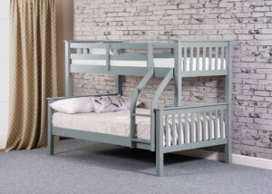 Image of Sweet Dreams Treble Bunk Bed in grey
