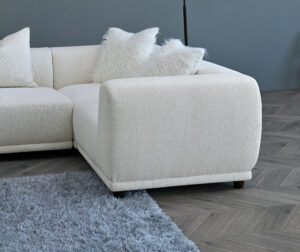 Full view of the Aluxo Lottie Modular Corner Sofa in a modern living room with natural light