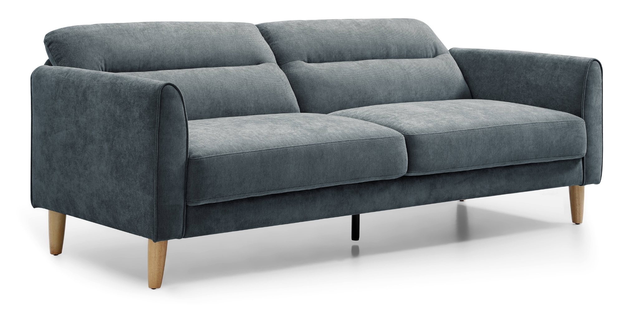 Harvey Sofa Bed in Venus Denim chenille viewed from the front at an angle