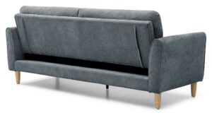 Back view of the Harvey Sofa Bed in Venus Denim chenille