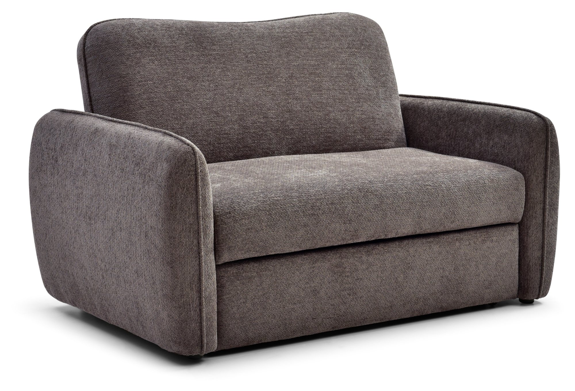 Millie Sofa Bed in Mercury Mocha soft chenille viewed from the front