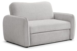 Millie Sofa Bed in Mercury Natural soft chenille viewed from the front