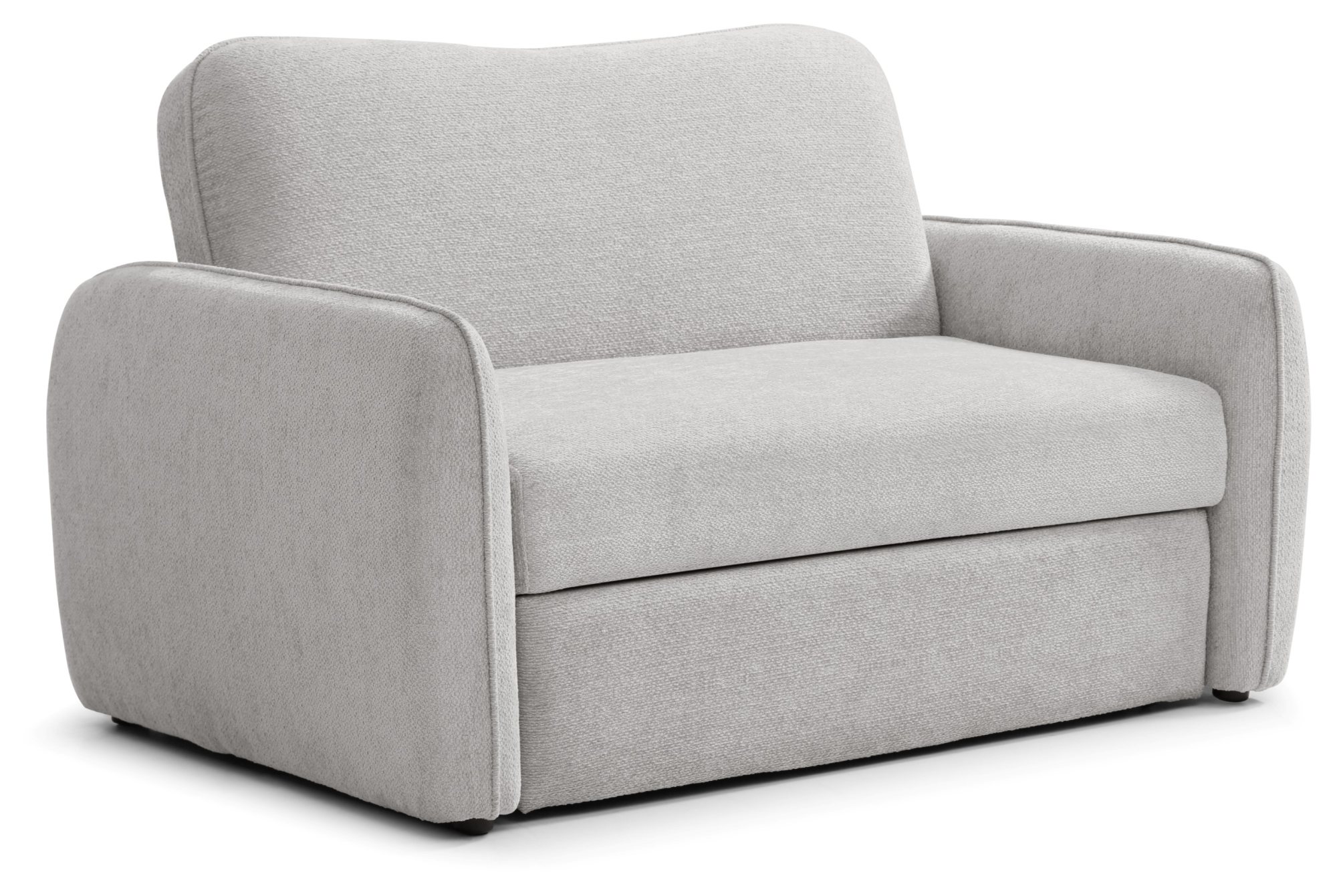 Millie Sofa Bed in Mercury Natural soft chenille viewed from the front