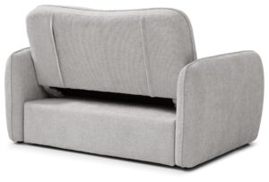 Back view of the Millie Sofa Bed in Mercury Natural soft chenille