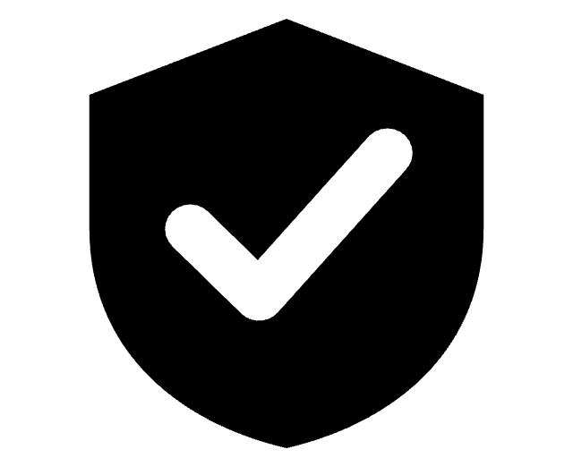 Shield with a tick, representing the Apley Beds two-year guarantee
