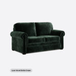 Luxe Velvet Bottle Green