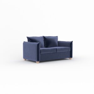 Oliver sofa bed in Sunningdale Midnight fabric, shown as a sofa