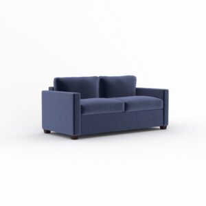 Elliot sofa bed in Sunningdale Midnight fabric, shown as a sofa
