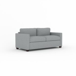Elliot sofa bed in Sunningdale Saffron fabric, shown as a sofa