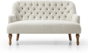 Bianca 2 Seater Chair front view showing the plump seat