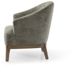 Ella Tub Chair from the side showing the curved back