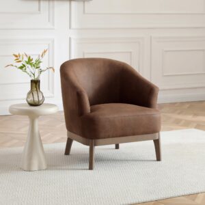 Ella Tub Chair seen from above showing the curved arms
