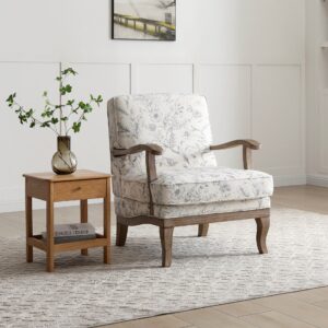Colwell Armchair in terracotta distressed chenille