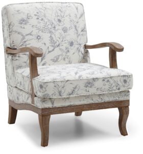Seat cushion and back detail on the Colwell armchair