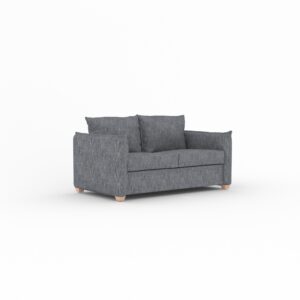 Oliver sofa bed in Seoul Tangelo fabric, shown as a sofa