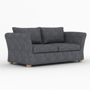 Kendle sofa bed in Fergus Hawk fabric, shown as a sofa