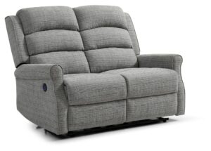 Baxter 2 Seater Recliner in fawn chenille, front view