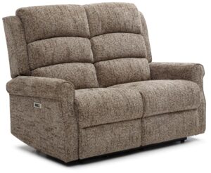 Rounded arm and piping detail on the Baxter 2 seater