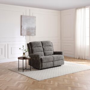 Close-up of the chenille weave on the Baxter 2 seater