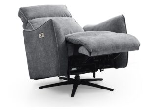 Swivel base detail on the Finn recliner chair