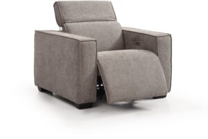 Primo recliner from the side showing the low-back profile