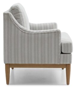 Briar Accent Chair front view showing the padded back cushion