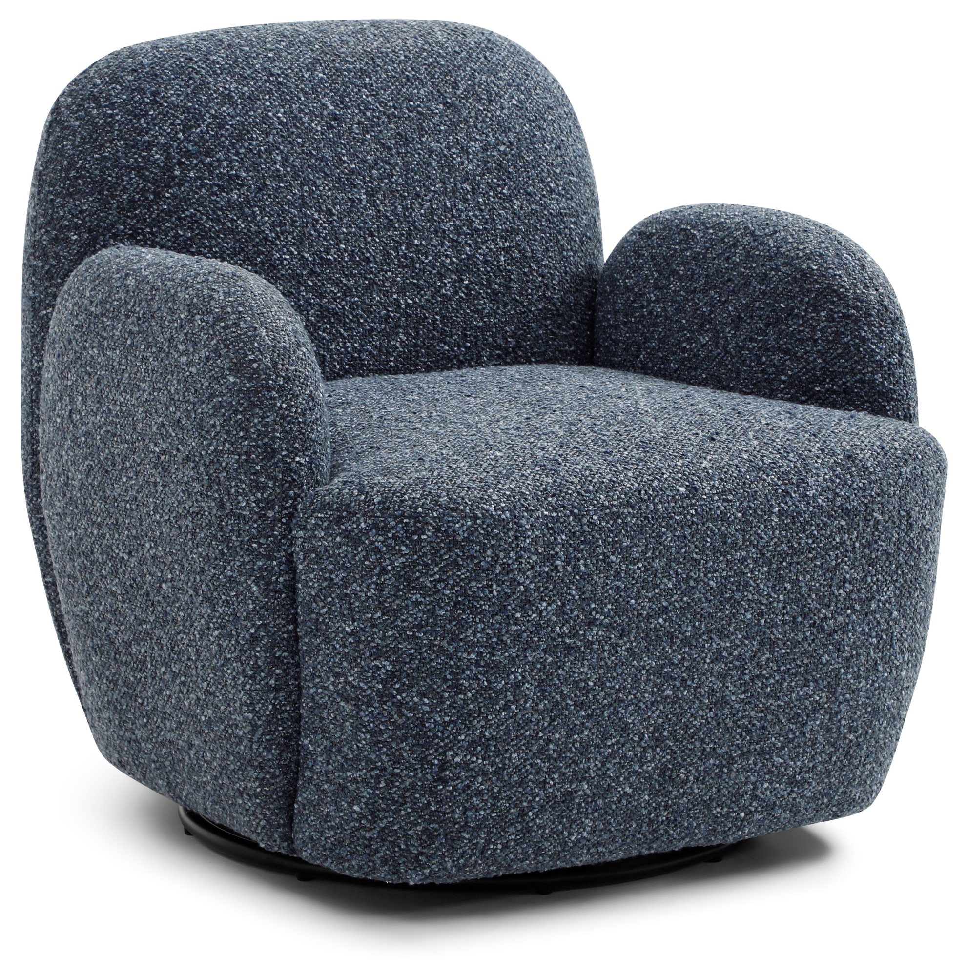 Swivel base detail on the Micky chair