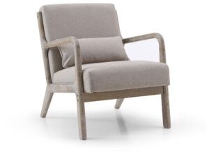 Scooped seat and curved back on the Inca chair