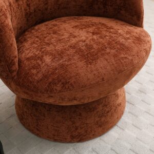 Tulip chair seen from above showing the tub shape