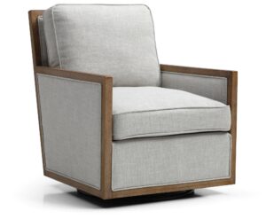 Swivel base detail on the Beatrice chair