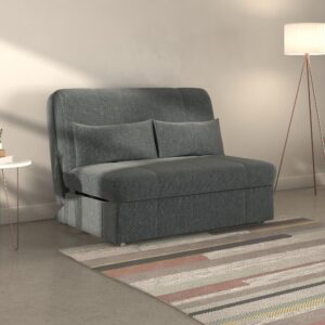 Redford sofa bed in Fergus Boulder fabric, shown as a sofa