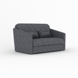 Redford with Arms sofa bed in Fergus Boulder fabric, shown as a sofa