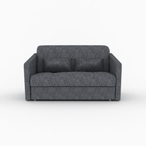 Redford with Arms sofa bed in Piero Thunderstorm fabric, shown from a second angle