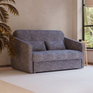 Redford with Arms sofa bed in Piero Thunderstorm fabric, shown as a sofa