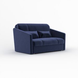 Redford with Arms sofa bed in Sunningdale Midnight fabric, shown as a sofa