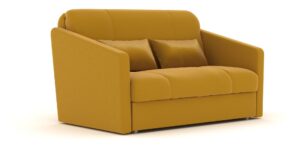 Redford with Arms sofa bed in Sunningdale Saffron fabric, shown as a sofa