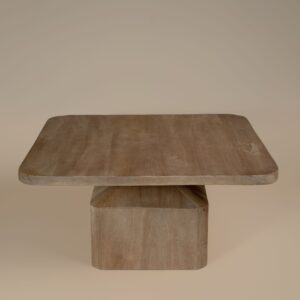 Remy Coffee Table in solid mango wood, square 80cm top