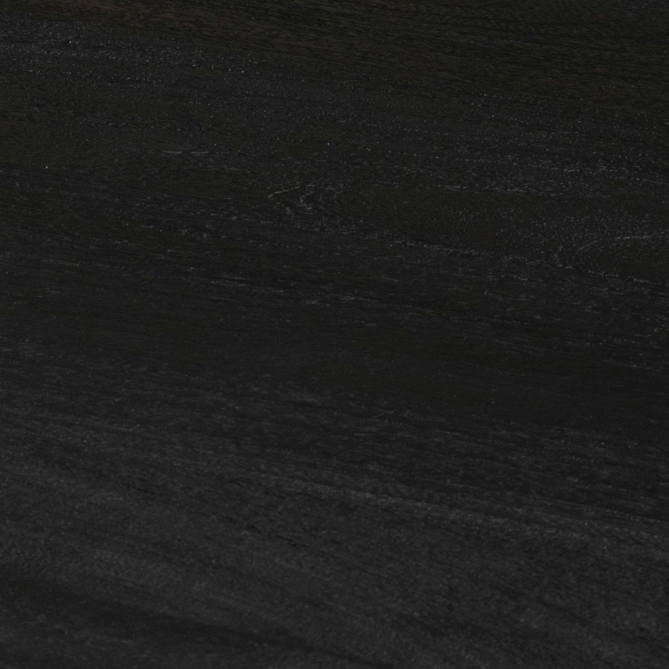 Casey Coffee Table in black mango wood, three-quarter view
