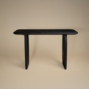 Casey console table styled with lamps and accessories