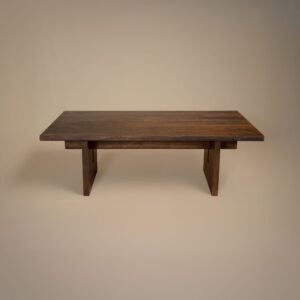 Sidney acacia coffee table shown in a living room setting