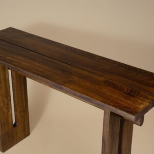 Sidney Console Table from the side showing 40cm depth