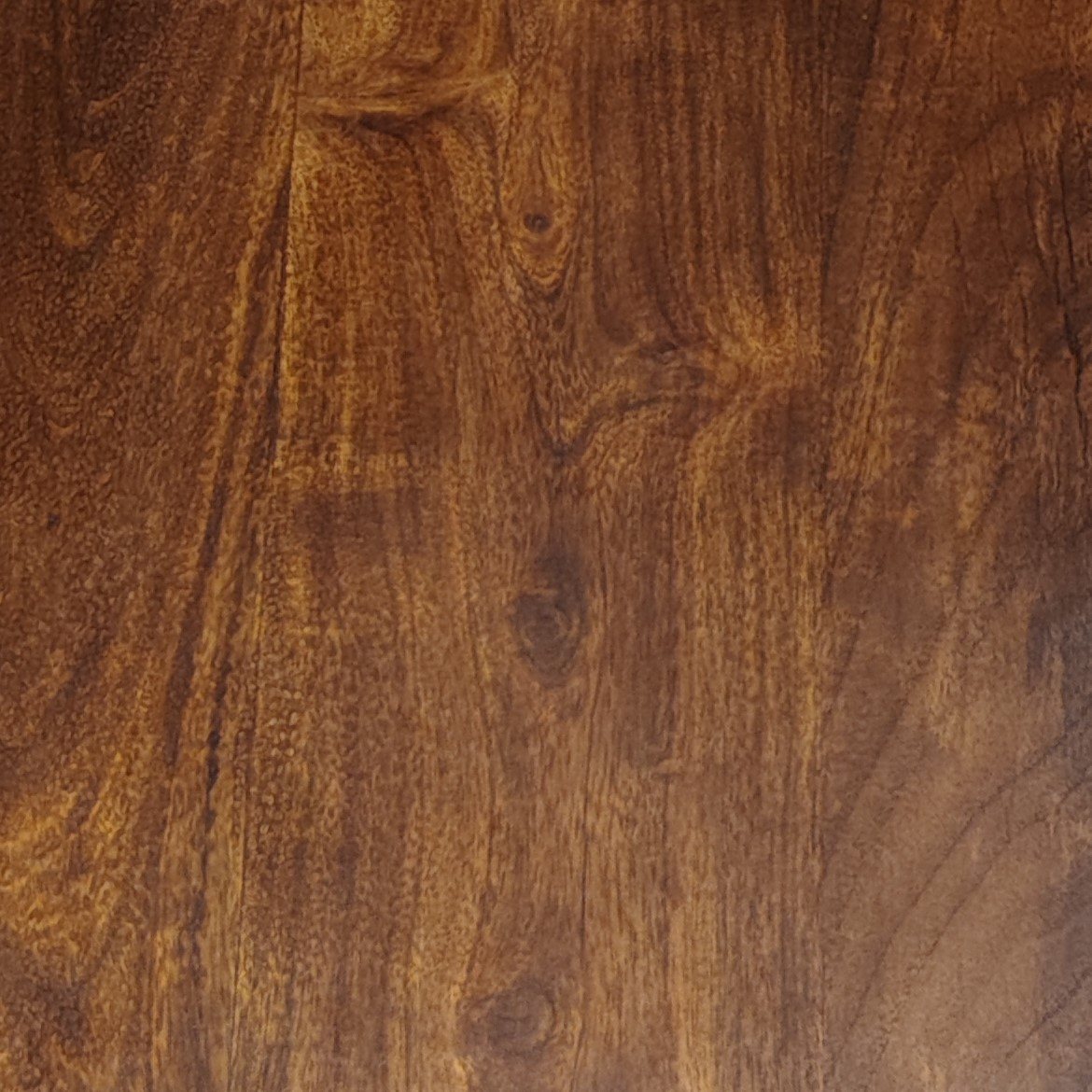 Acacia grain detail on the Sidney console top