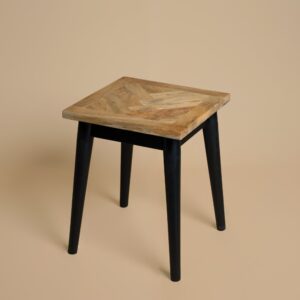 Bentley Parquet Lamp Table three-quarter view against a plain background