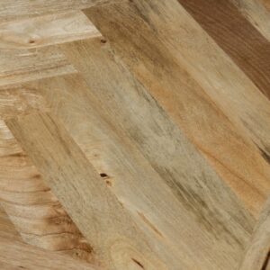 Bentley Parquet Coffee Table from above showing the full herringbone top