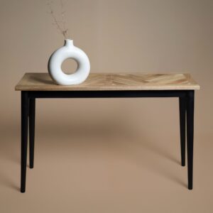 Bentley Parquet Console Table front view showing the 120cm width and 75cm height